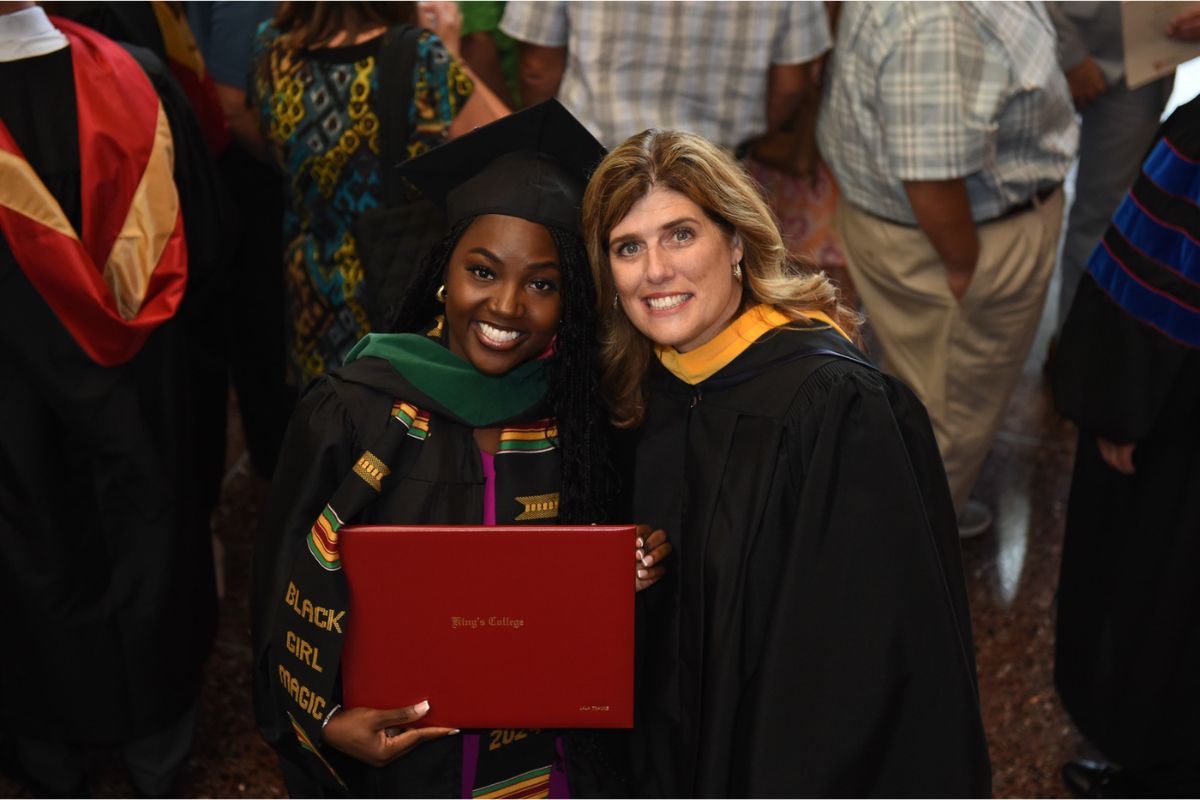 PA Graduate Lala Traore with Walker