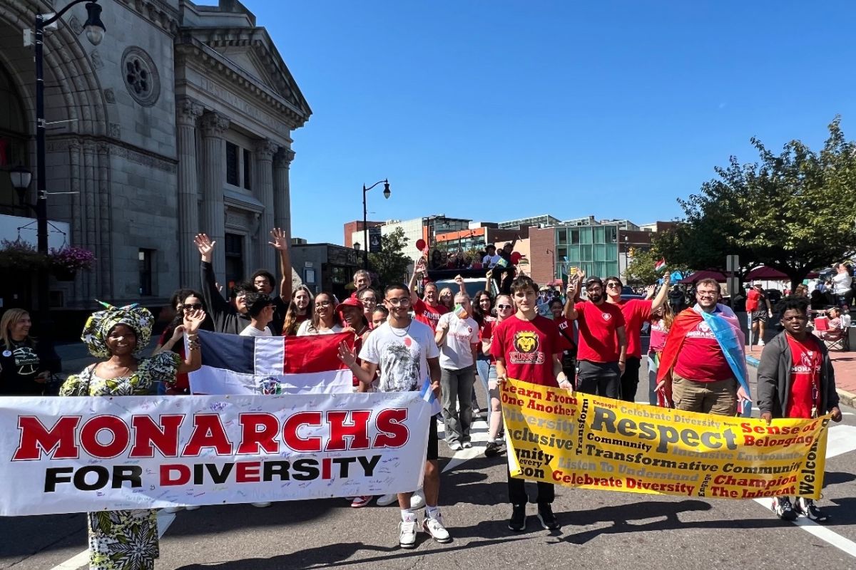 King's community marching in parade