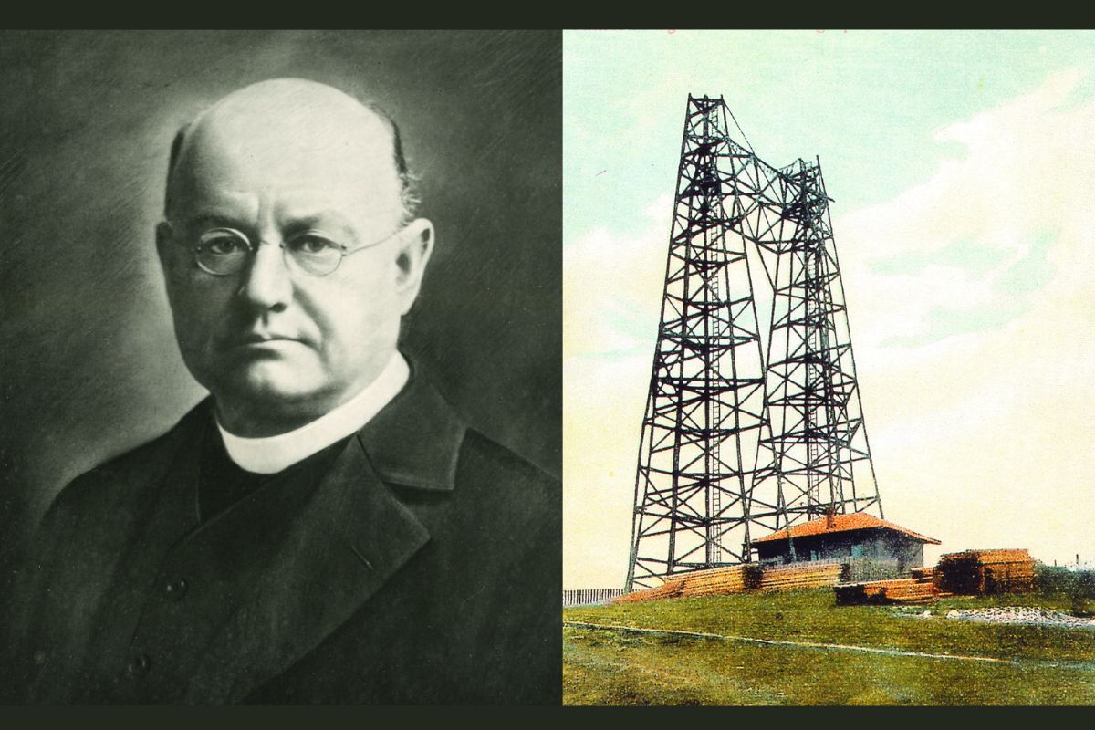 Father Murgas Portrait and Radio Tower