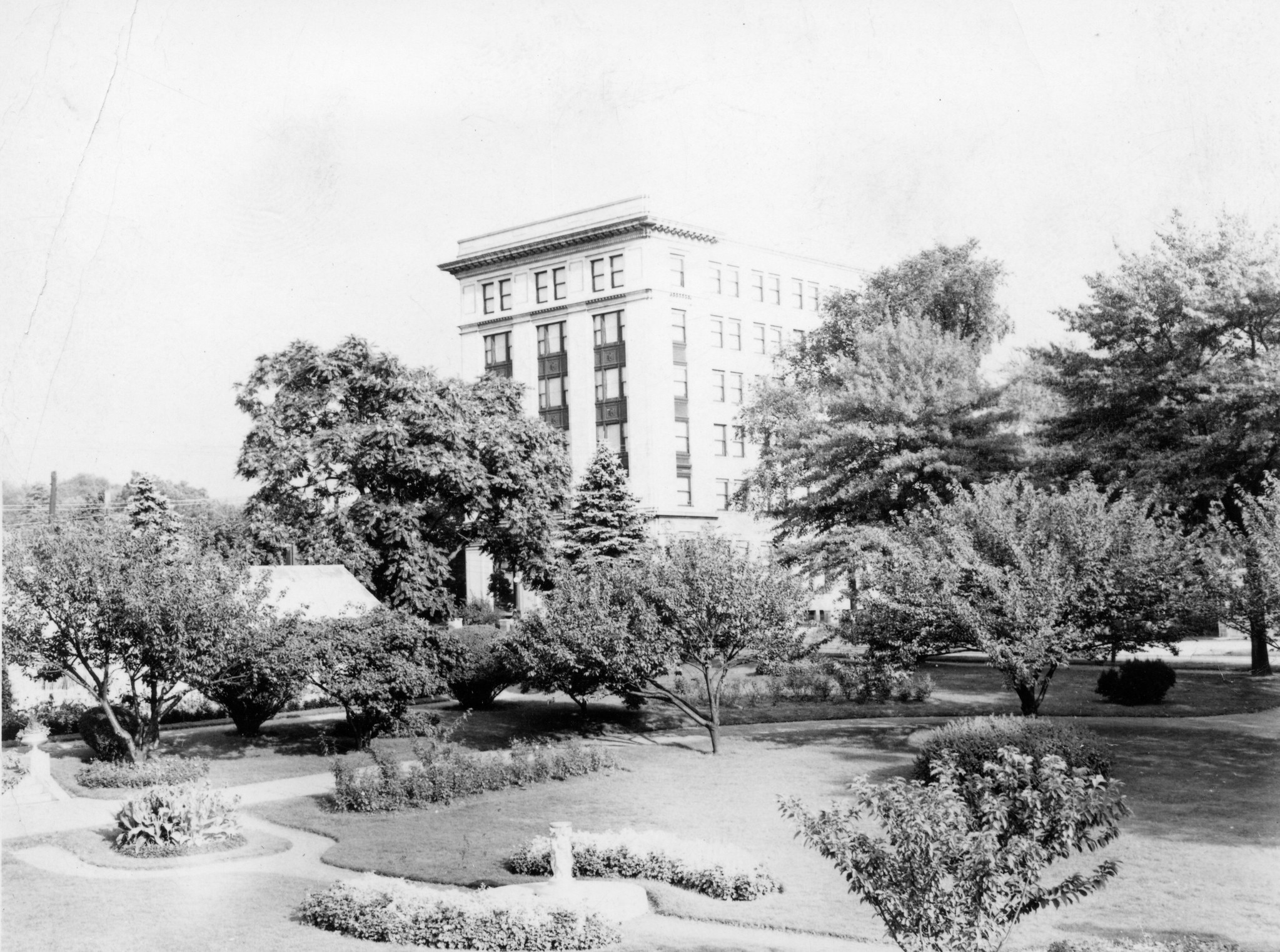 A view of the Lehigh Valley Coal Company Building, which would become the Administration Building, in 1952.